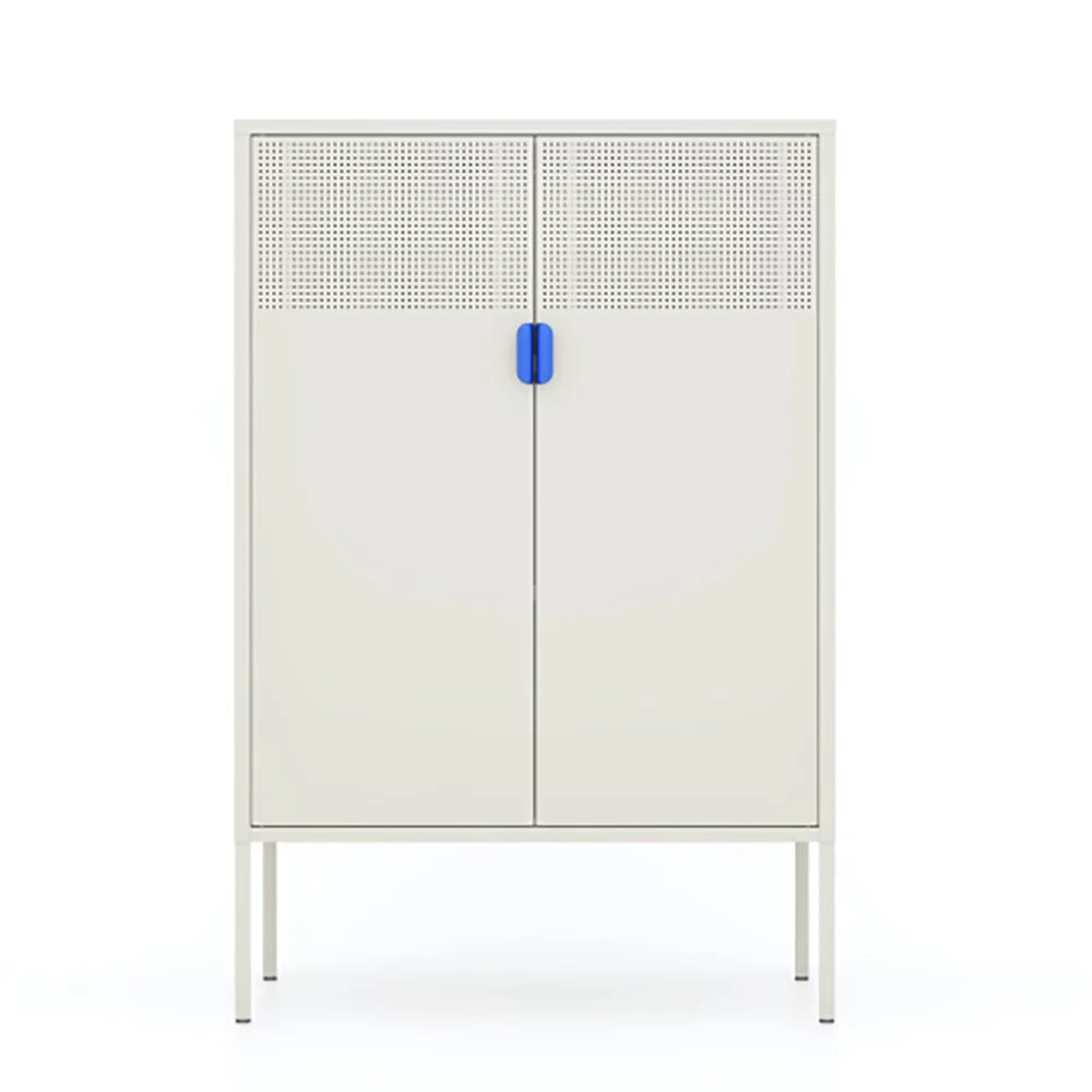White 2-Door Metal Storage Cabinet A99197