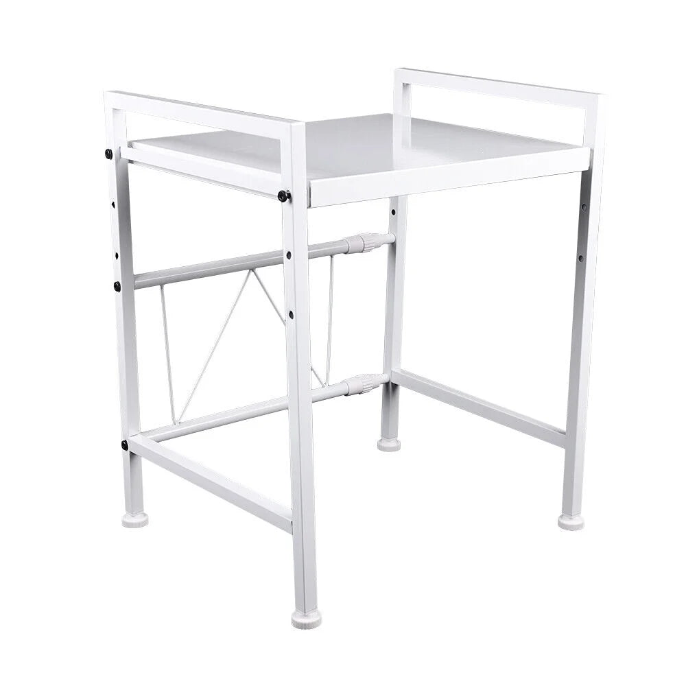 2-Tier Kitchen Storage Cart Microwave Oven Rack Stand Shelf S84672