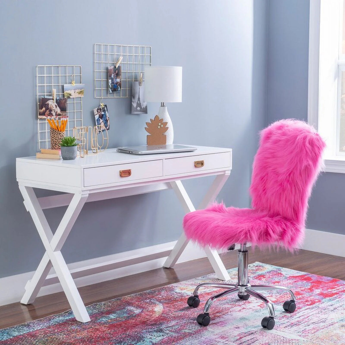 White Writing Desk G4587