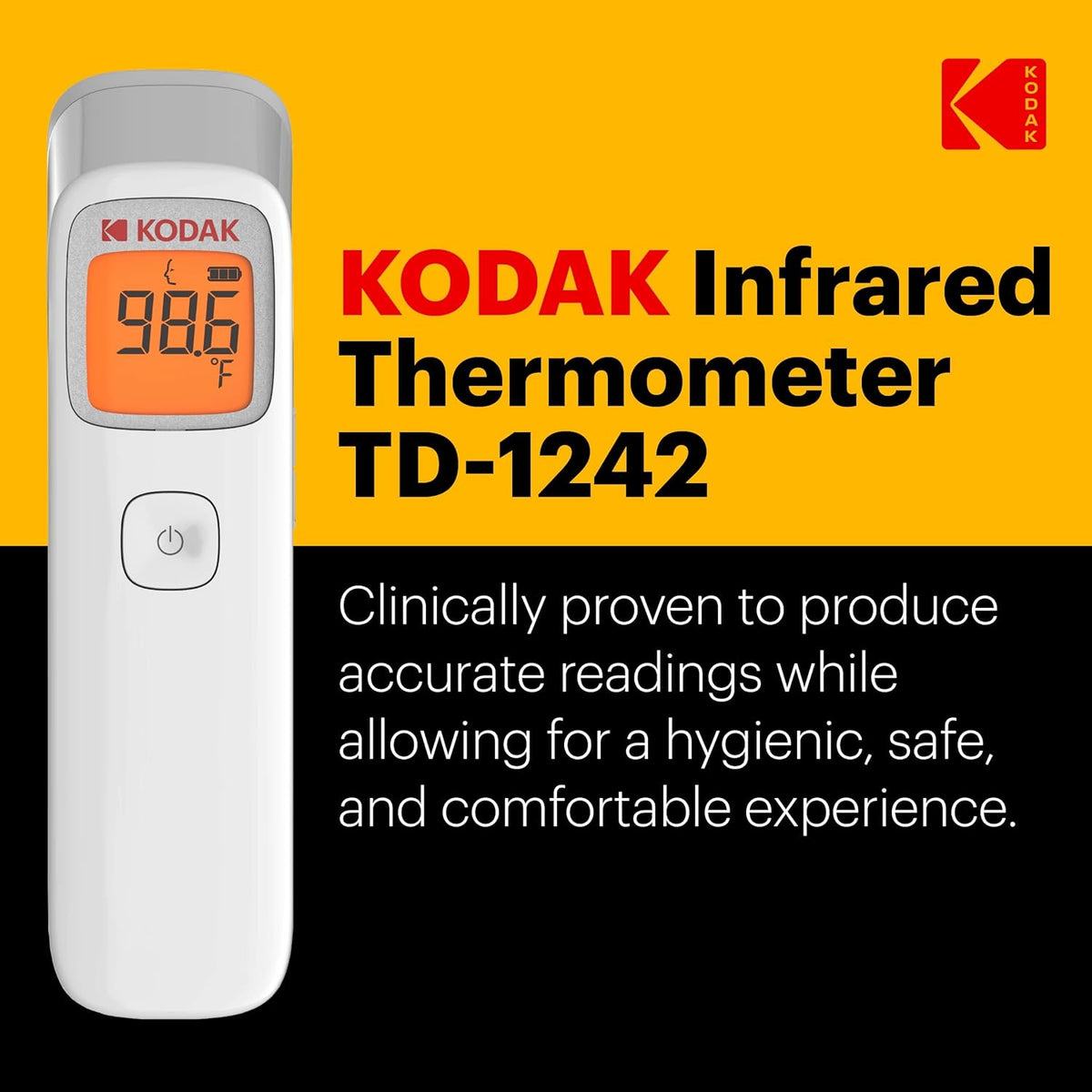 Non-Contact Infrared Forehead Thermometer, Pack of 2 E634