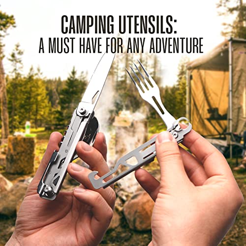 10 In 1 Stainless Steel Pocket Hatchet Multi tool With Sheath U555