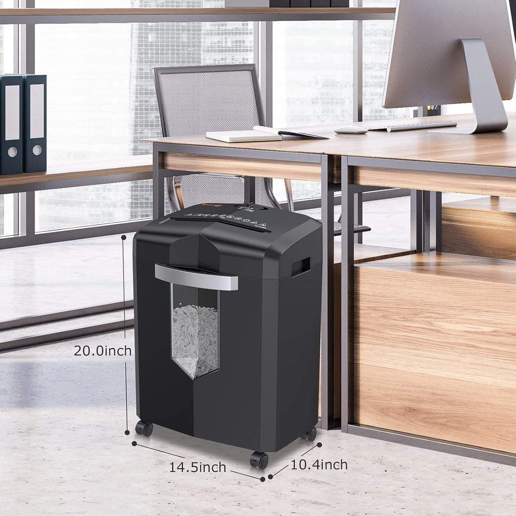 12-Sheet Micro Cut Paper Shredder with 5.2 Gallons Pullout Basket N804709