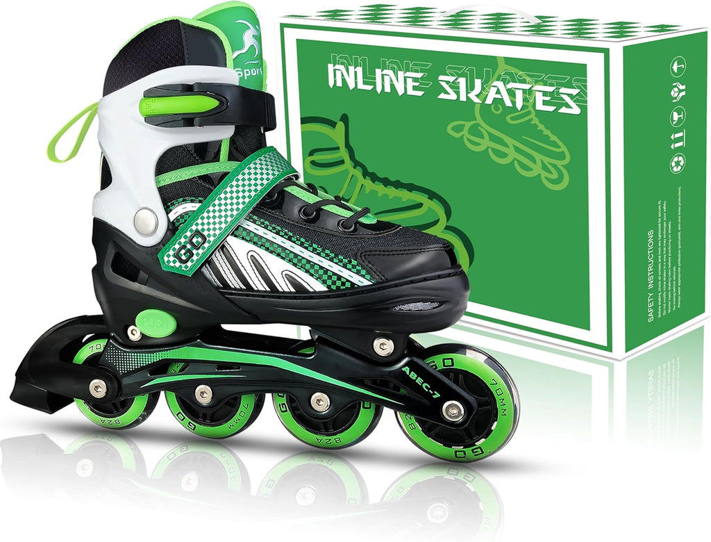 Adjustable Inline Skates with Full Light Up Wheels P742195