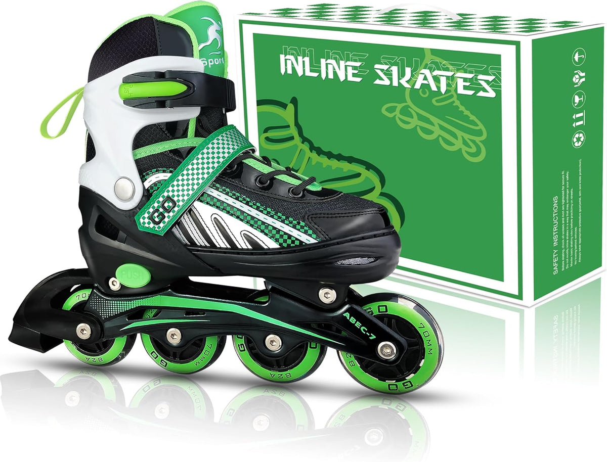 Adjustable Inline Skates with Full Light Up Wheels P742195