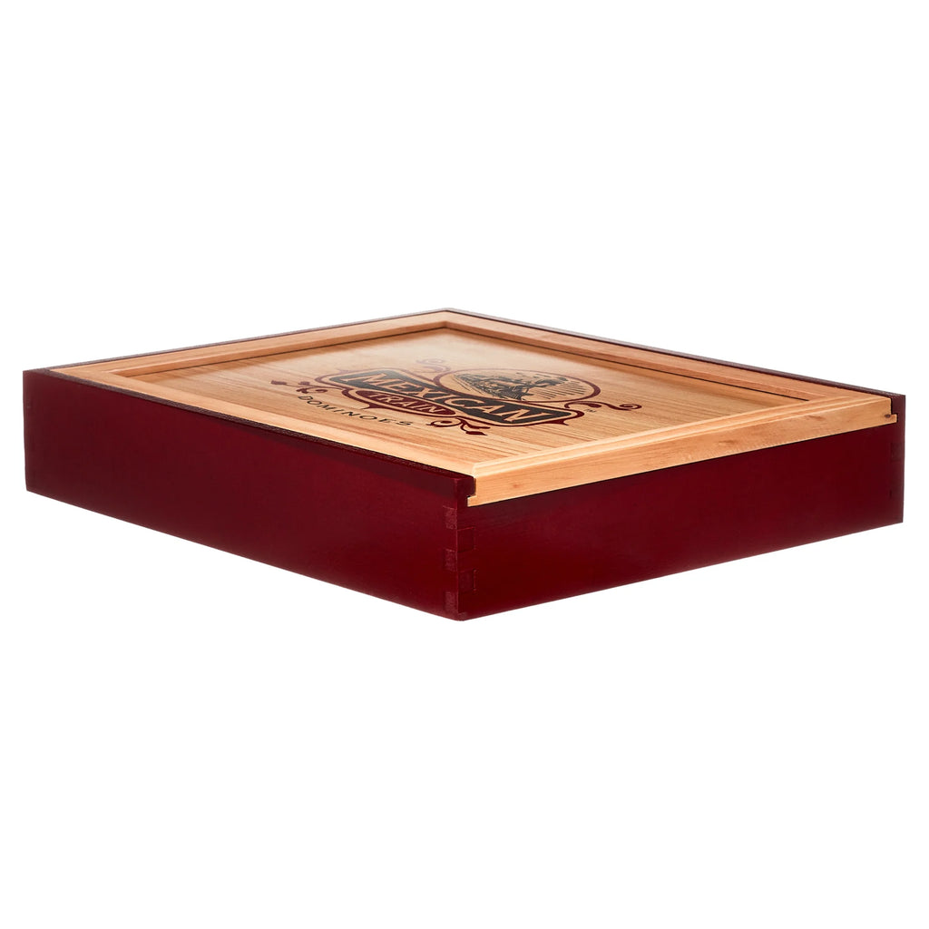 Mexican Train Domino Set in Wooden Collector Box V471