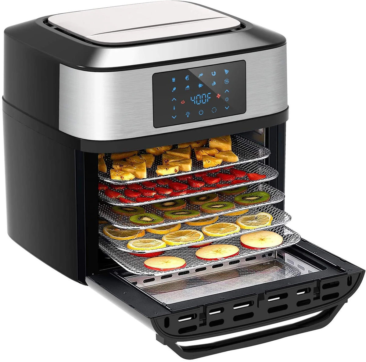 10-in-1 20 Quart Air Fryer Toaster Oven Combo with Rotisserie Dehydrator P595720