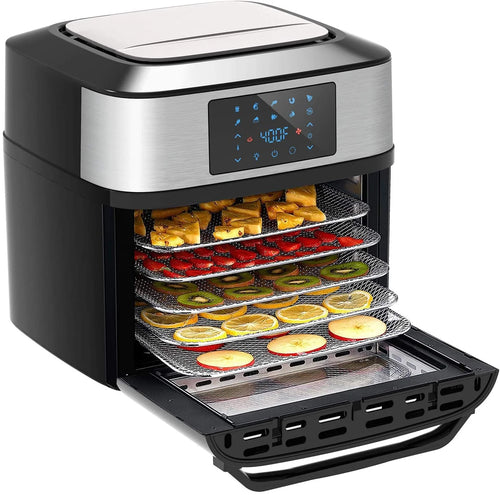 10-in-1 20 Quart Air Fryer Toaster Oven Combo with Rotisserie Dehydrator P595720