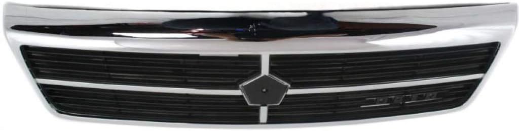 Chrome Shell Grille Assembly with Painted Black Insert X22854
