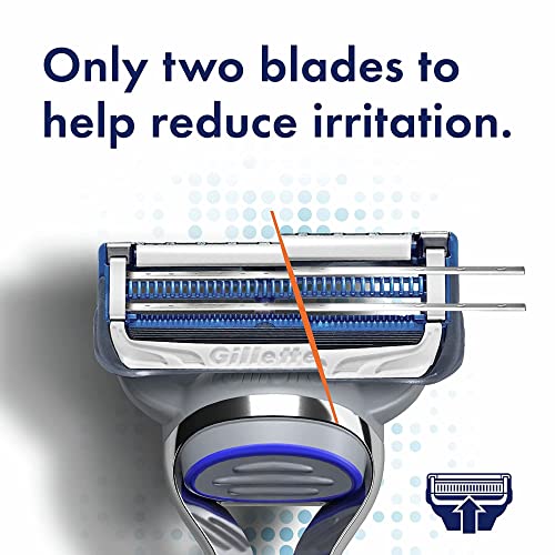 12 Blade Refills Men's Razor Blade Refill for Sensitive Skin O5895