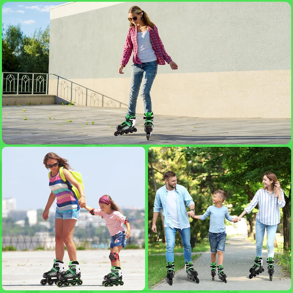 Adjustable Inline Skates with Full Light Up Wheels P742195