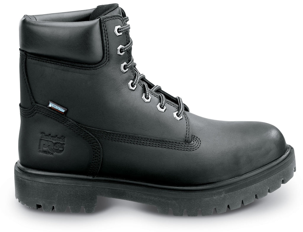 Black Steel Toe Waterproof Work Boots D79516