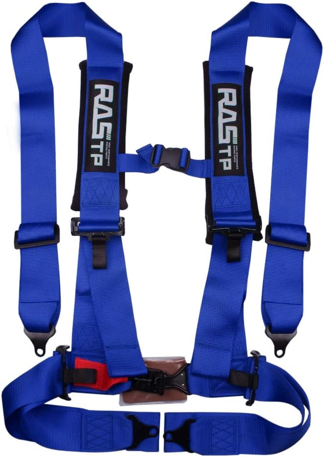 4 Point Safety Harness with 3 Inch Padding (Blue) Pack of 2 R9045