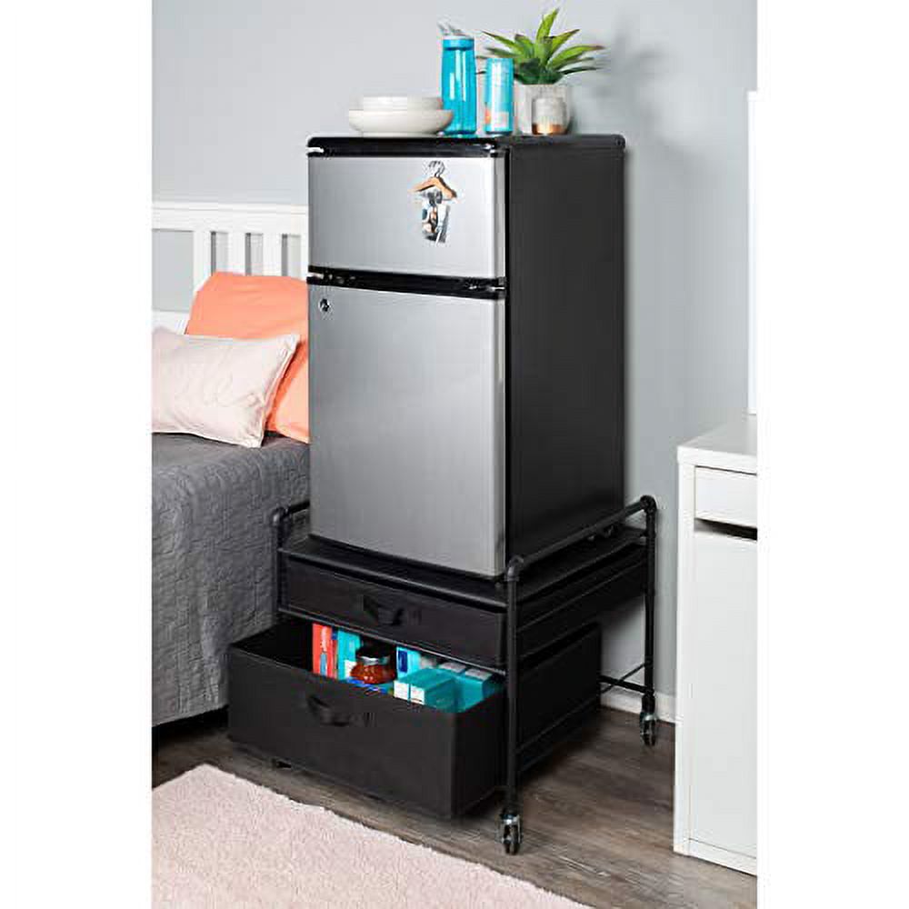 Black Pipe Frame Drawer Organization Stand B27247