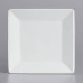 8x22 Square Bright White Porcelain Plate - 24/Case W37935