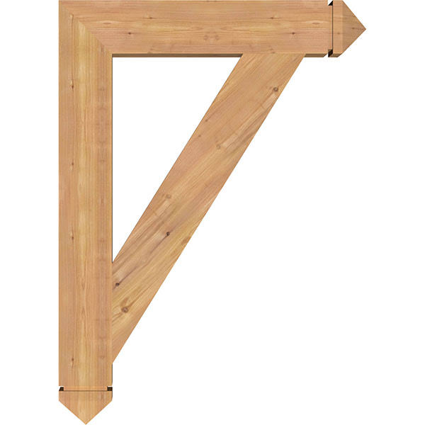 Traditional Arts & Crafts Smooth Bracket, Western Red Cedar N459805