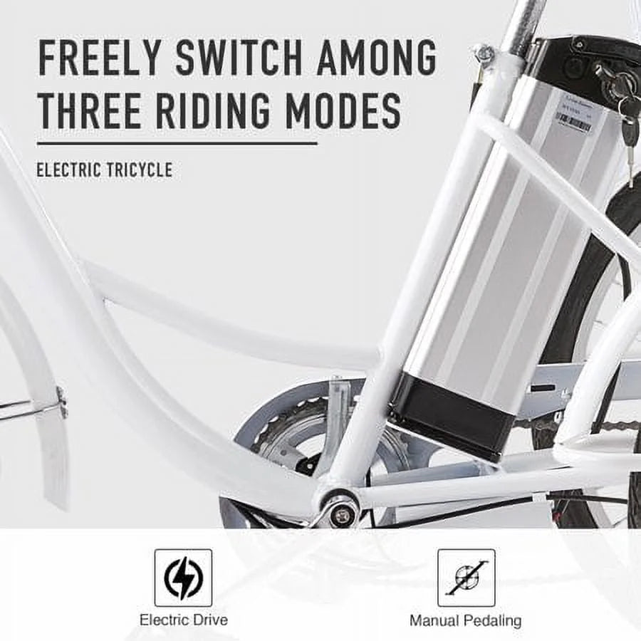 24inch 3 Wheel Electric Tricycle with 250w Motor K75102