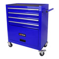 Blue 4 Drawers Rolling Tool Chest Cabinet with Wheels T386