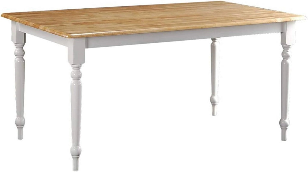 Brown and White Wooden Dining Table R291631