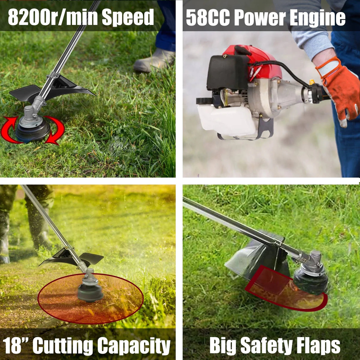58CC Gas Powered String Trimmer T669529