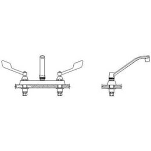 Two Handle Cast Deck-Mount Faucet E507