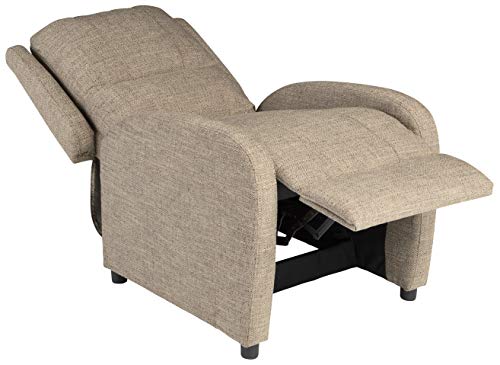 Pushback Recliner, 27.5" W x 37" D x 36.5" H, PolyHyde Upholstery I24222
