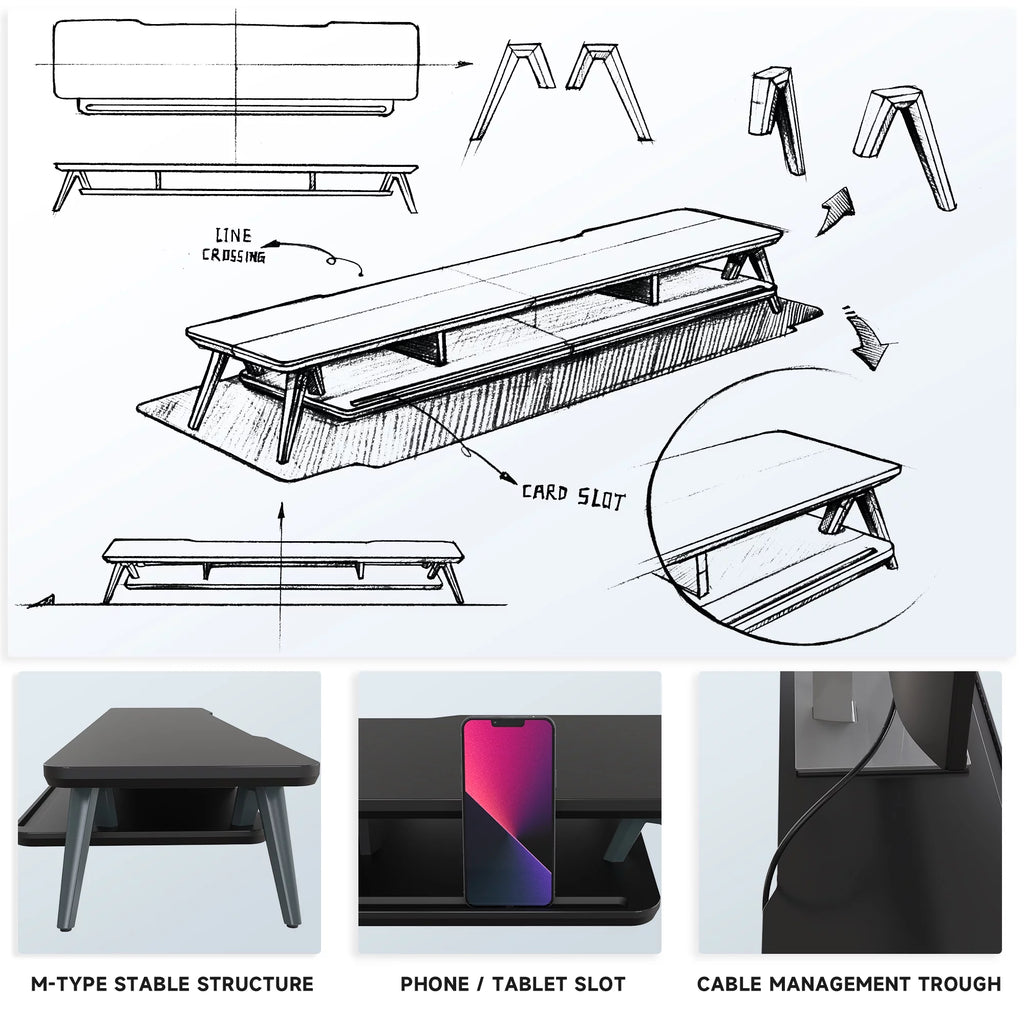 42.5 Inch Dual Monitor Stand D992597