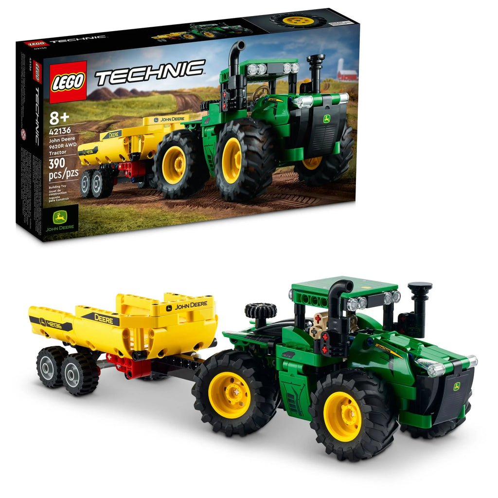 4WD Tractor Toy with Trailer Building Toy Q4901