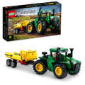 4WD Tractor Toy with Trailer Building Toy Q4901