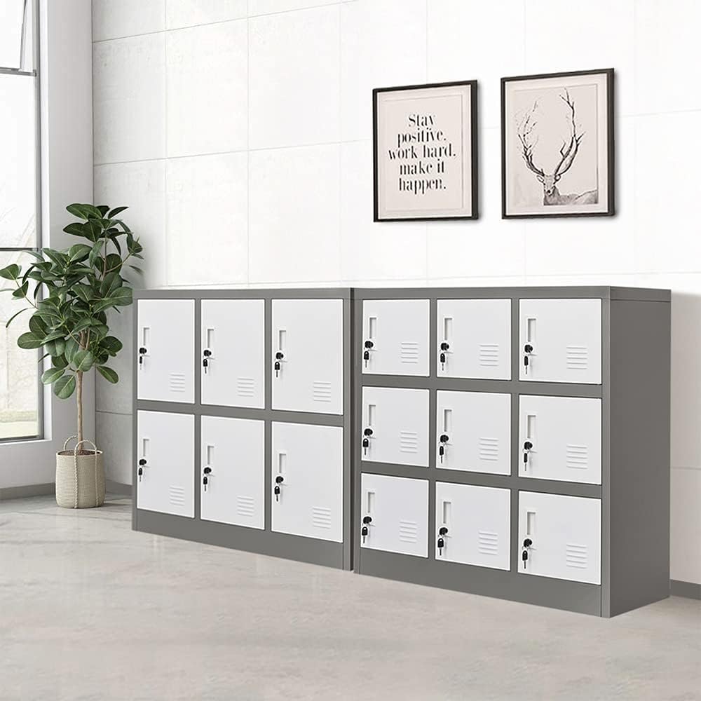 6 Doors Metal Locker Cabinet with Lock S638