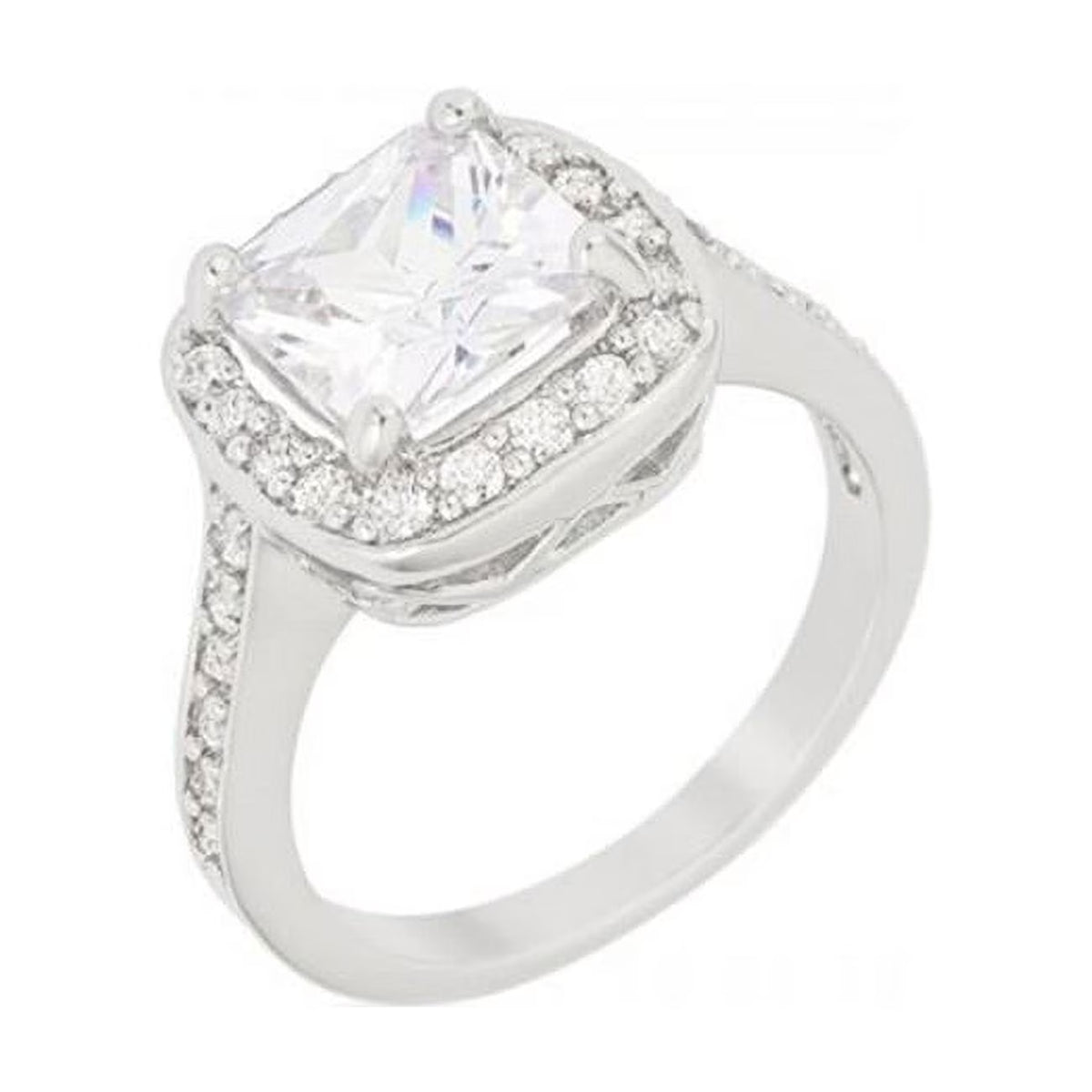 Cushion Cut Engagement Ring - Size 6 P8744