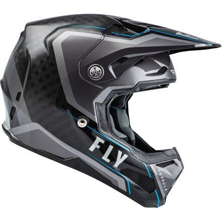 Black/Blue/Hi-Vis Carbon Axon Helmet O640