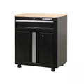 24-Gauge Steel 1-Drawer 2-Door Garage Base Cabinet in Black C791778