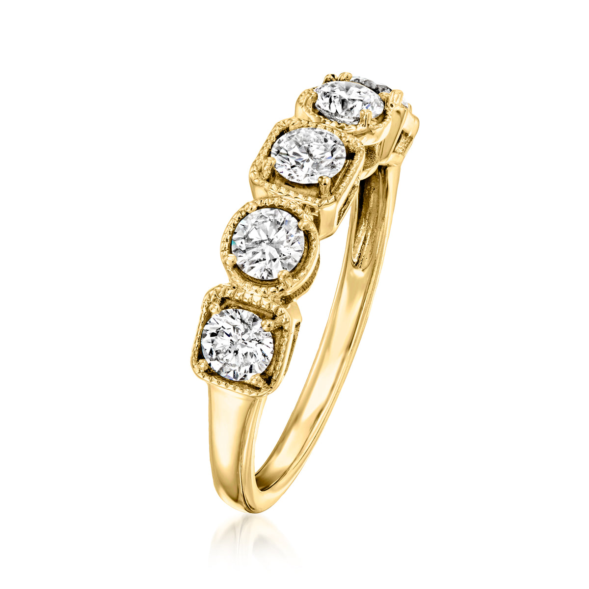 1.00 ct. t.w. Diamond 5-Stone Ring in 14kt Yellow Gold F78490