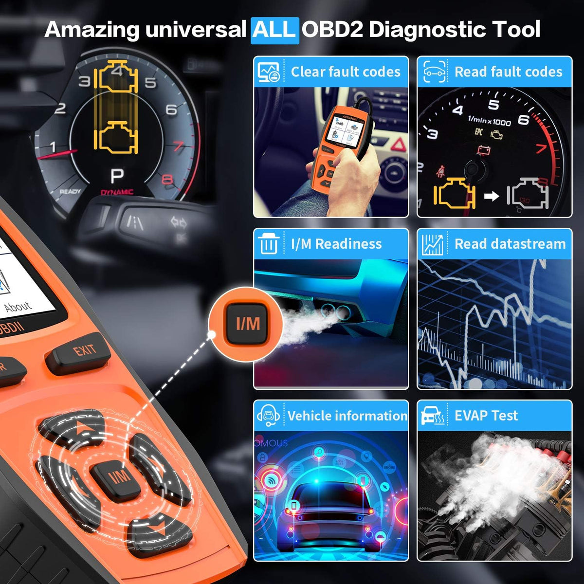 OBD II Diagnostic Scan Tool for Ford Lincoln Mercury Z90428
