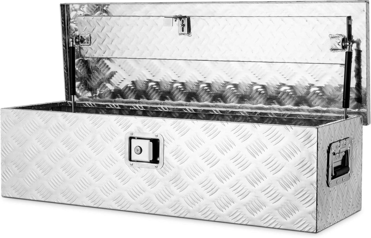 39 Inch Aluminum Waterproof Under Truck Storage Chest with Lock and Keys M327
