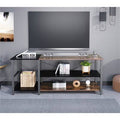 Black Linen Retro TV Cabinet F9510