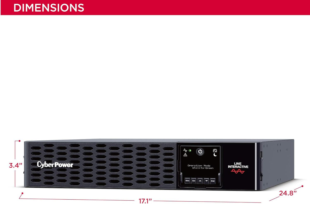 3000VA/3000W 9 Outlets 2U Rack/Tower UPS System W1245