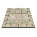 White Lava Tile Hearth Pad V55266
