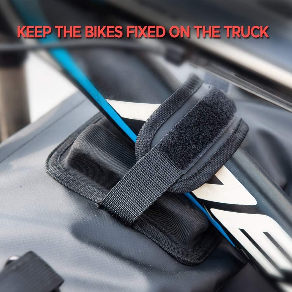 Tailgate Pad with Bike Fixing Straps, 2 Tool Pockets, Carries Up to 5 Bikes E5304