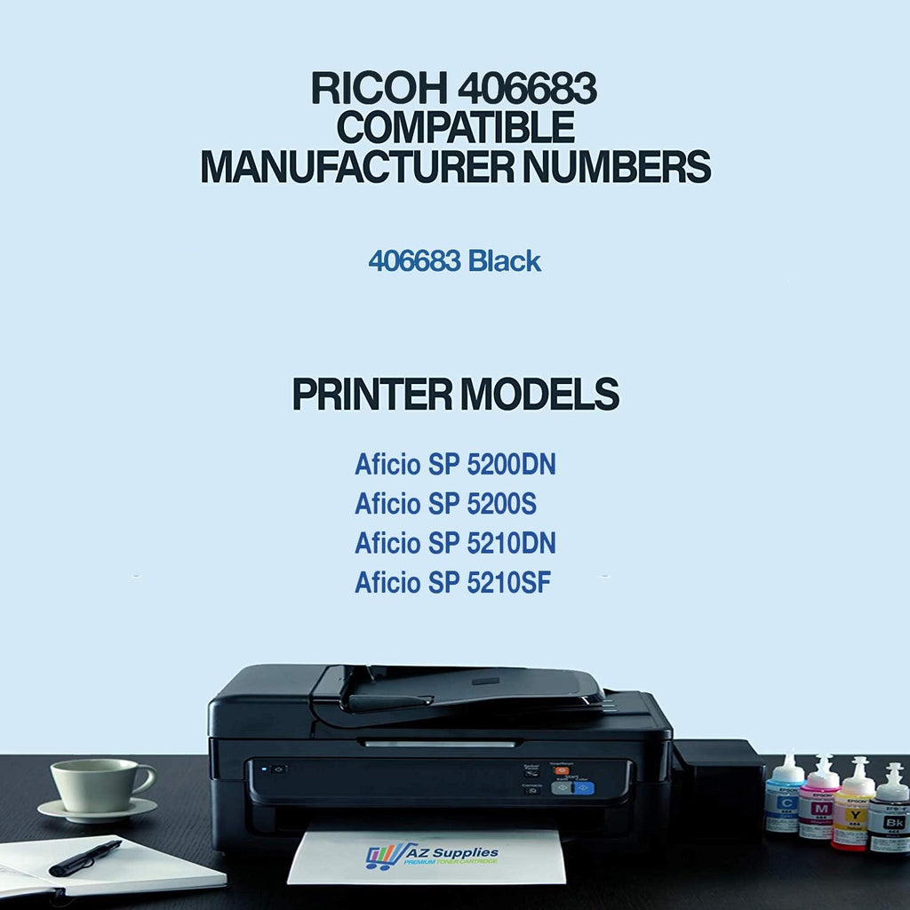 Compatible Toner Cartridge for Ricoh Aficio SP 5200DN (Black - 1 Pack) H8140