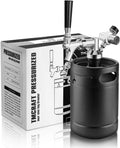 64oz Stainless Steel Pressurized Mini Keg with Cooler Jacket G83841