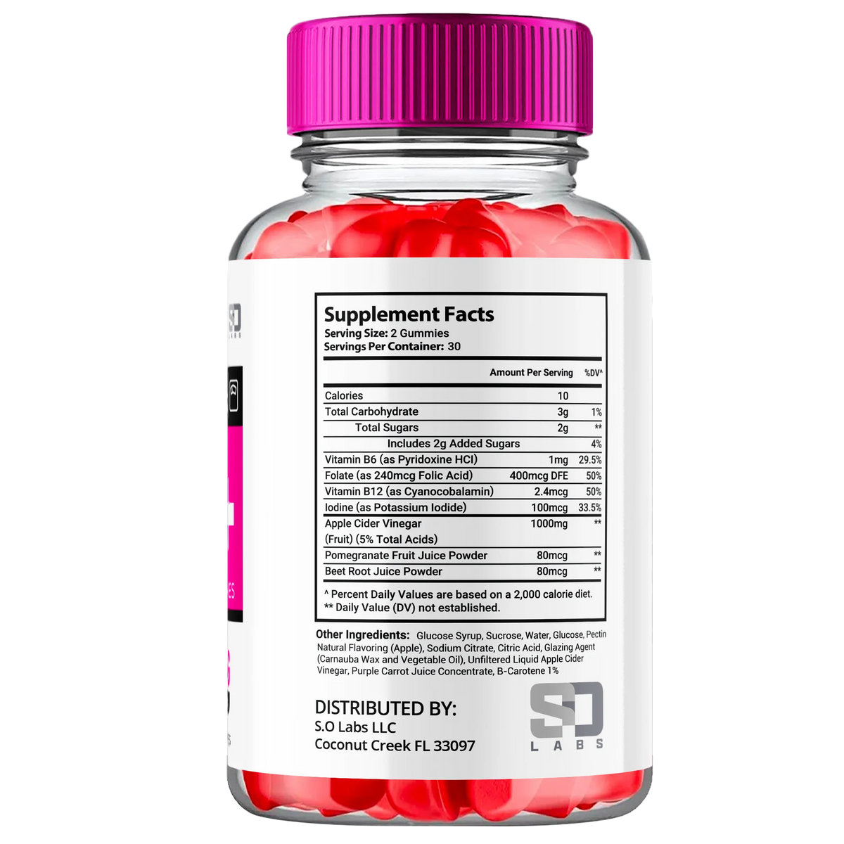 Apple Cider Vinegar Dietary Supplement Gummies 120 Gummies B5903