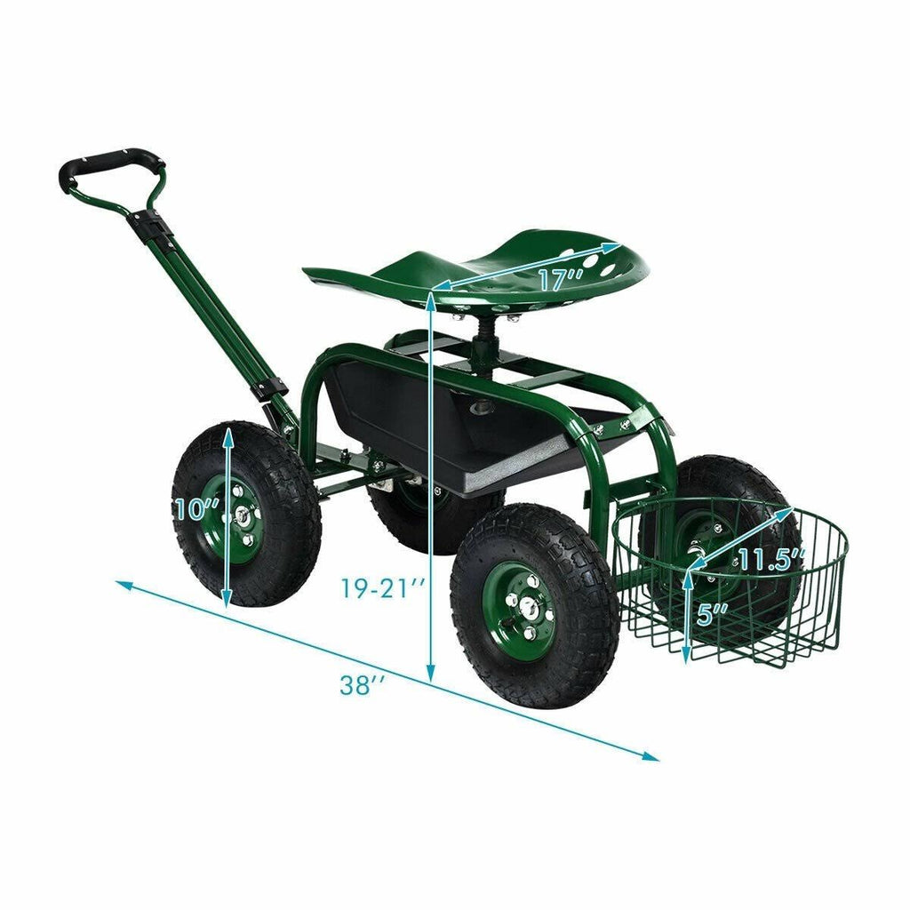 Heavy Duty Garden Cart Work Seat U1078