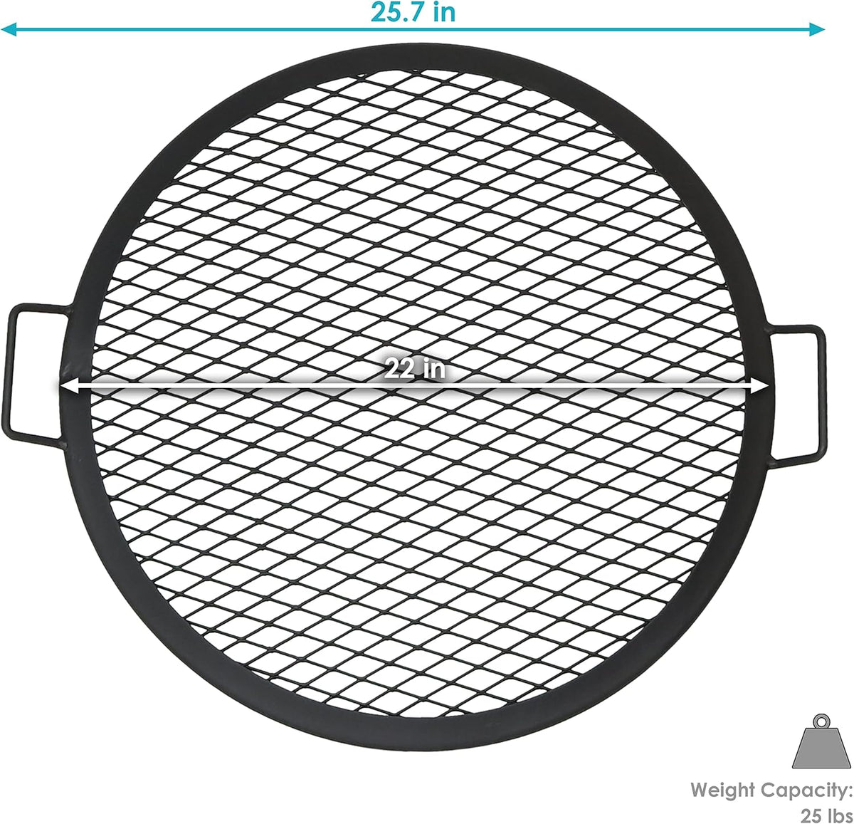 22-Inch Round Steel Fire Pit Cooking Grate V958323