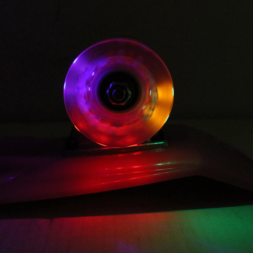 Glow Pink Plastic Cruiser Skateboard E973299