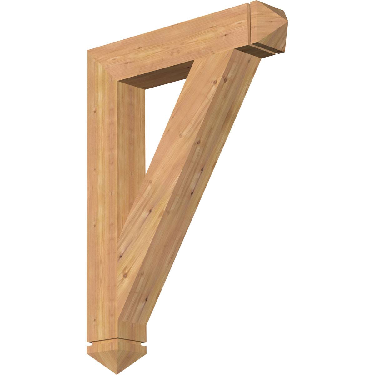 Traditional Arts & Crafts Smooth Bracket, Western Red Cedar N459805