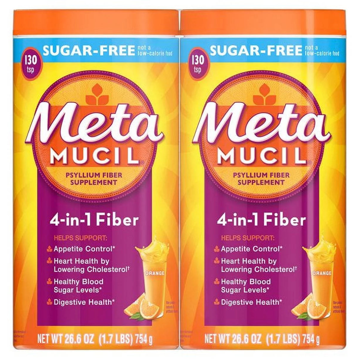 Orange Fiber Supplement Smooth Powder (260 doses) I568133