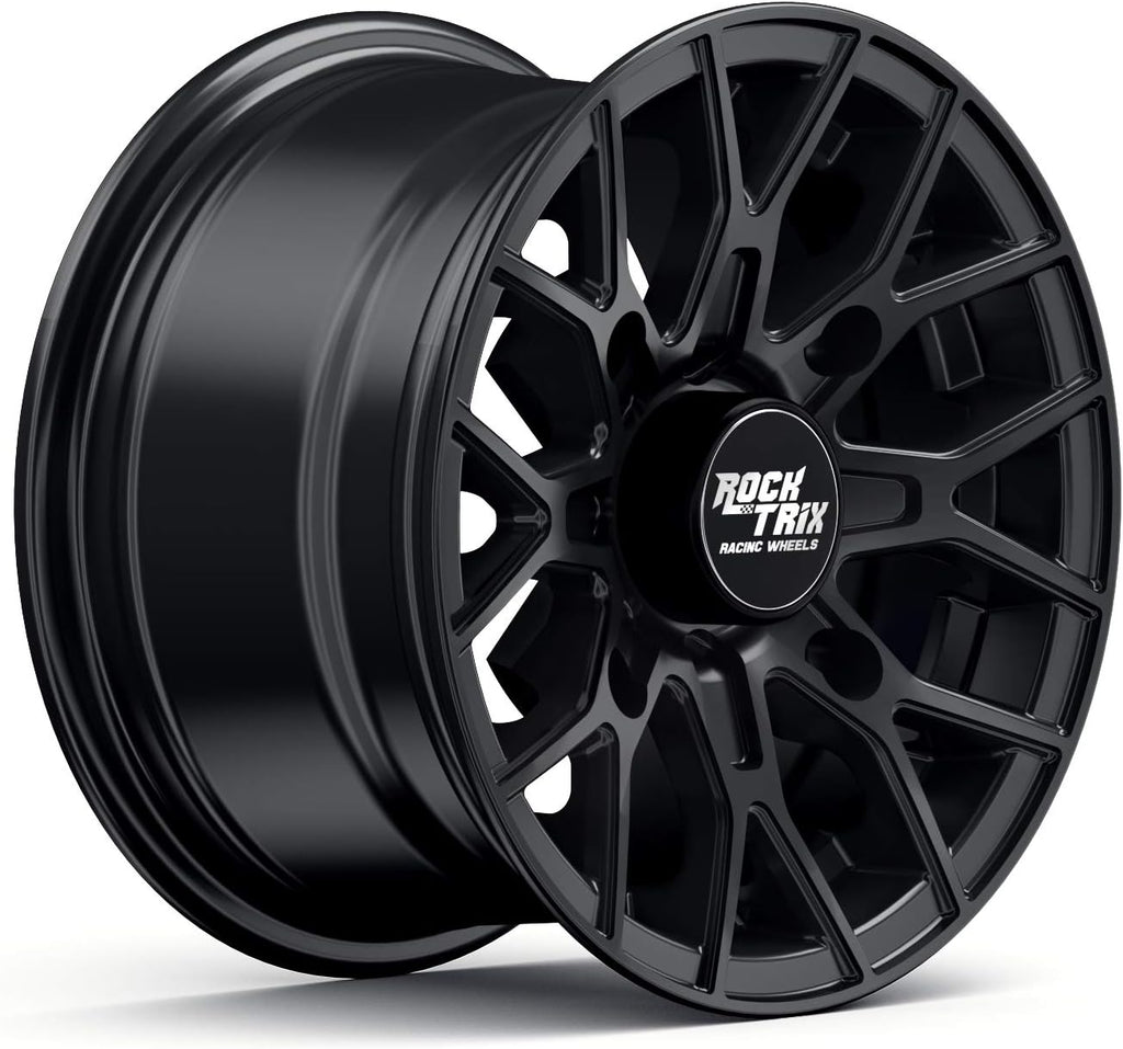 14x7 Matte Black ATV Wheels Rims Set of 4 R188667