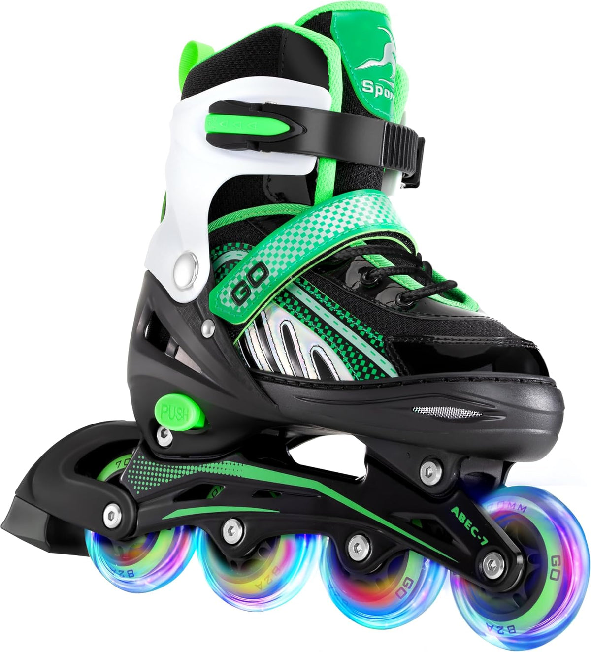 Adjustable Inline Skates with Full Light Up Wheels P742195