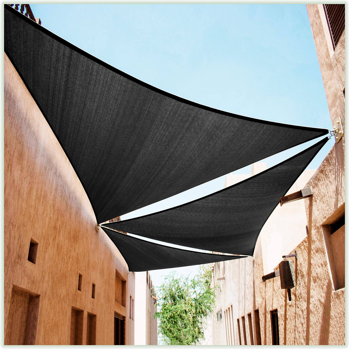Black Triangle Sun Shade Sail H16930